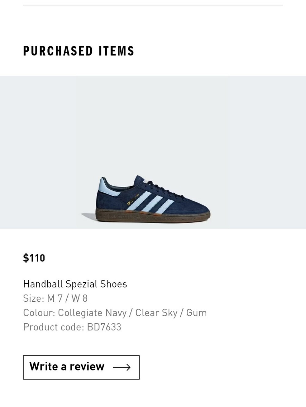 adidas Handball Spezial Sneakers - Collegiate Navy & Clear Sky
